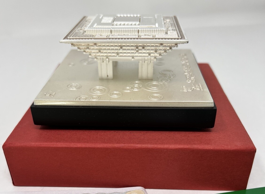 2010 Shanghai EXPO China Pavilion Silver Mini Model W/ COA