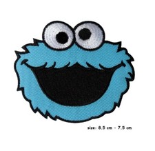 Sesame Street Cookie Monster embroidery patch iron  on movie comic badge cartoon