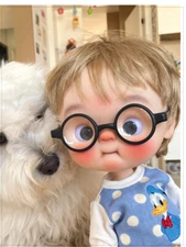 1/6 BJD Doll Qbaby Big Head Doll Lovely Bebe Face Makeup Resin Nude Xmas Gift