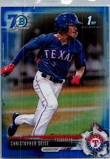 2017 Bowman Draft #BDC-74 Christopher Seise Chrome Bowman 70th Logo #/200