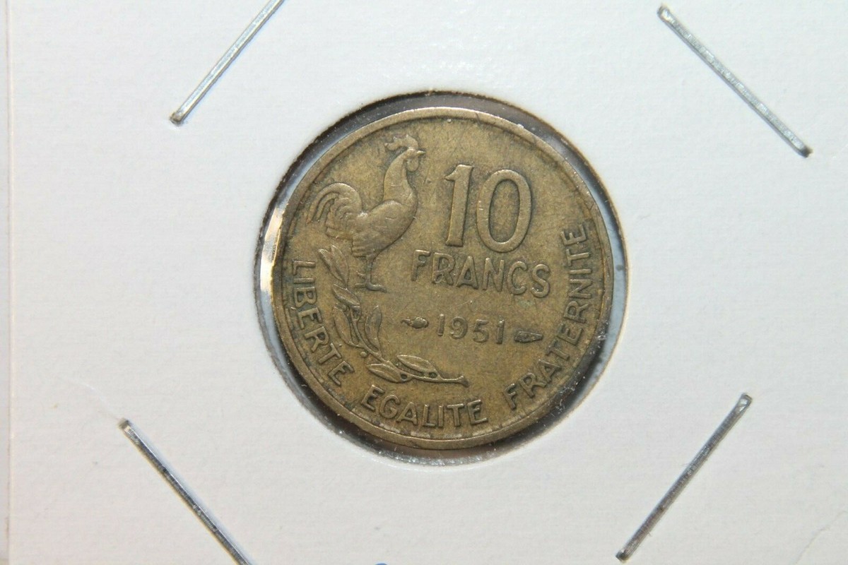 フランス 10 FRANCS 1951年 硬貨 1951 10 FRANCS COIN | eBay
