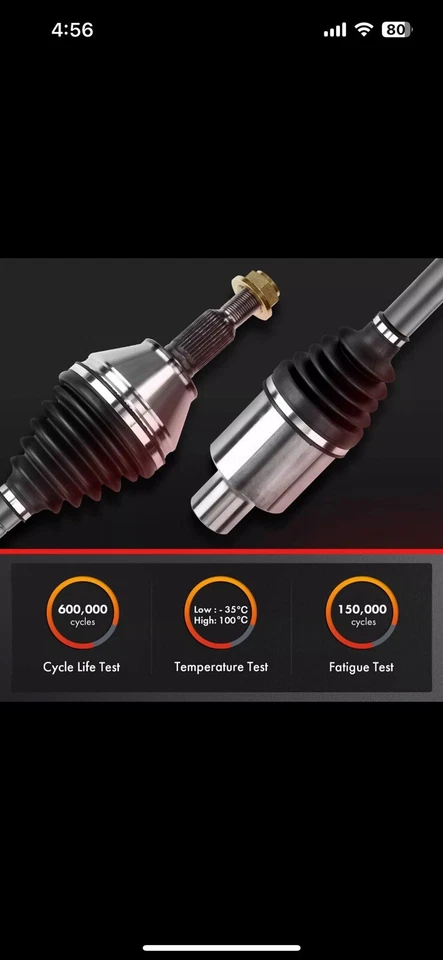 Conjunto de eje CV delantero derecho del lado del pasajero para Honda Odyssey 2018-2022 V6 3,5 L Foto 3 de 4