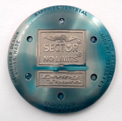 Sector No Limits Diving Team Cap 5240631009 For 3123285055 Case Back Cover