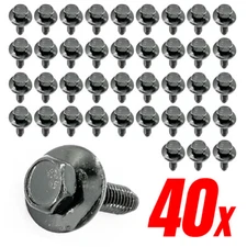 Mean Mug Auto 40x Hex Head Sems Body Bolt M6-1.0 x 25mm, 17mm Washer GM 11503834