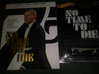 No Time to Die Blu-ray DVD DIGITAL w/SLIPCOVER James Bond ASTON MARTIN VALHALLA 