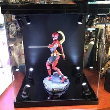 Elite Display Case For Action Figures And Collectibles With Led Spotlights. E-02