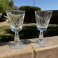 Set 2 Waterford Crystal Rosslare 5" Port Wine Glass Old Script Mark Ireland Stem