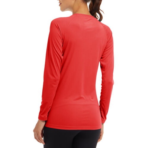 UPF50+ Women's UV Shirts Rash Guard Long Sleeve Outdoor Skin Protection T-Shirts - Picture 153 of 199