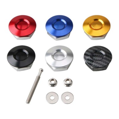 2X Aluminum Bumper Quick Release Fasteners For Car Fender Hatch Lid  ﻿