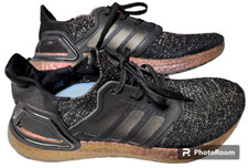 Adidas Womens Ultraboost 20 Black Signal Pink Sneakers Size 8 Comfort