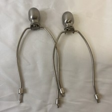 10" Lamp Harp Kit Set Of Two Brushed Nickel for DIY Lampshades