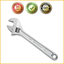 CRESENT 12" ADJUSTABLE WRENCH AC212VS Durable Hex Jaw Carded Alloy Steel Chrome