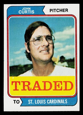 1974 Topps Baseball Card #373T John Curtis St. Louis Cardinals 