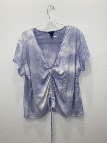 Rue+ 21 Ruched Bust Top Plus shirt NWOT 3X - Picture 1 of 6
