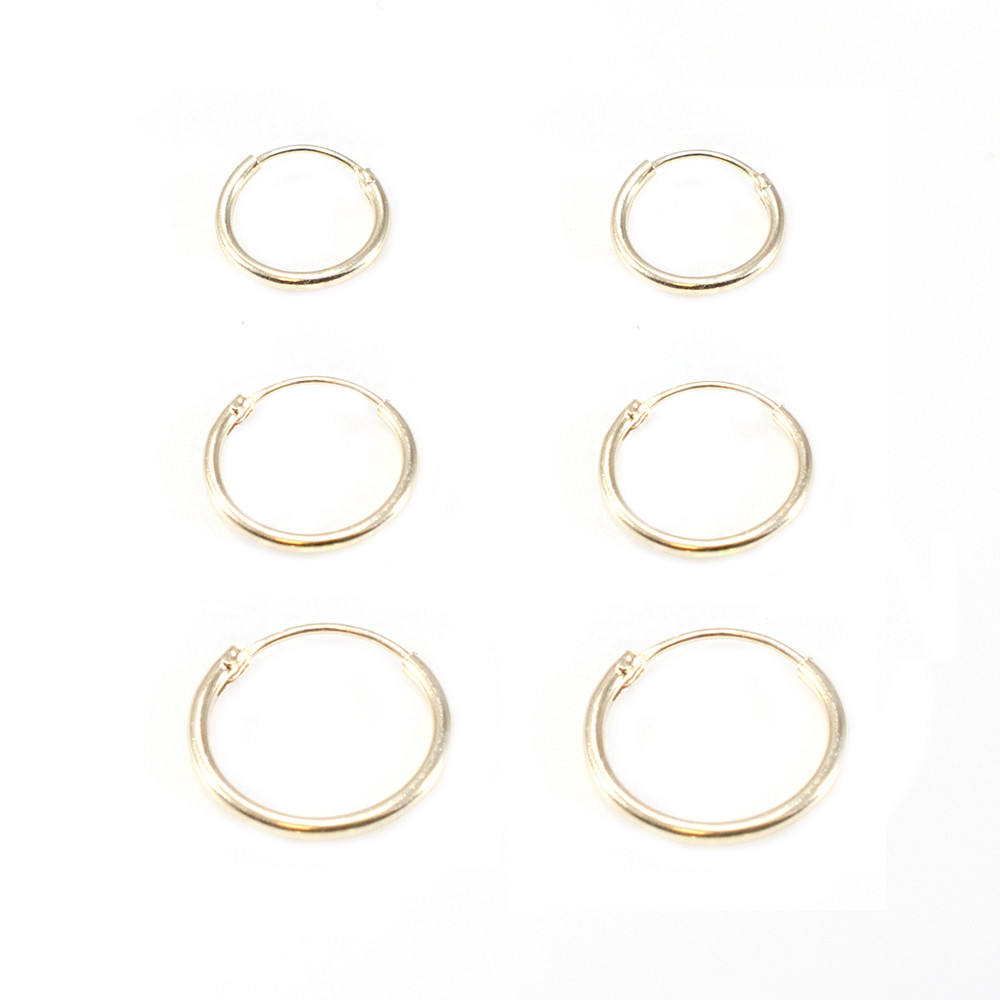 BodyJewelryOnline Hinged Hoop Earrings – Vintage Gold Plated For Nose Or Ear, 22G