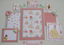 Disney Premade Scrapbook Page/Mat Set - Princess Belle 15pc. Set 17