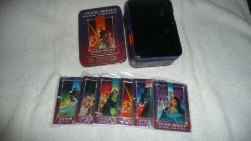 STAR WARS DARK EMPIRE - 1995 METALLIC IMPRESSIONS COLLECTOR CARDS - TIN SET (6) - Picture 1 of 9