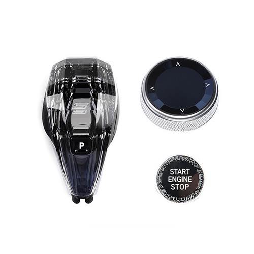 3pcs Crystal Gear Shifter Knob Kit Button Fit BMW 5 6 7 Series G30 G32 G11 18-22 - Picture 18 of 21