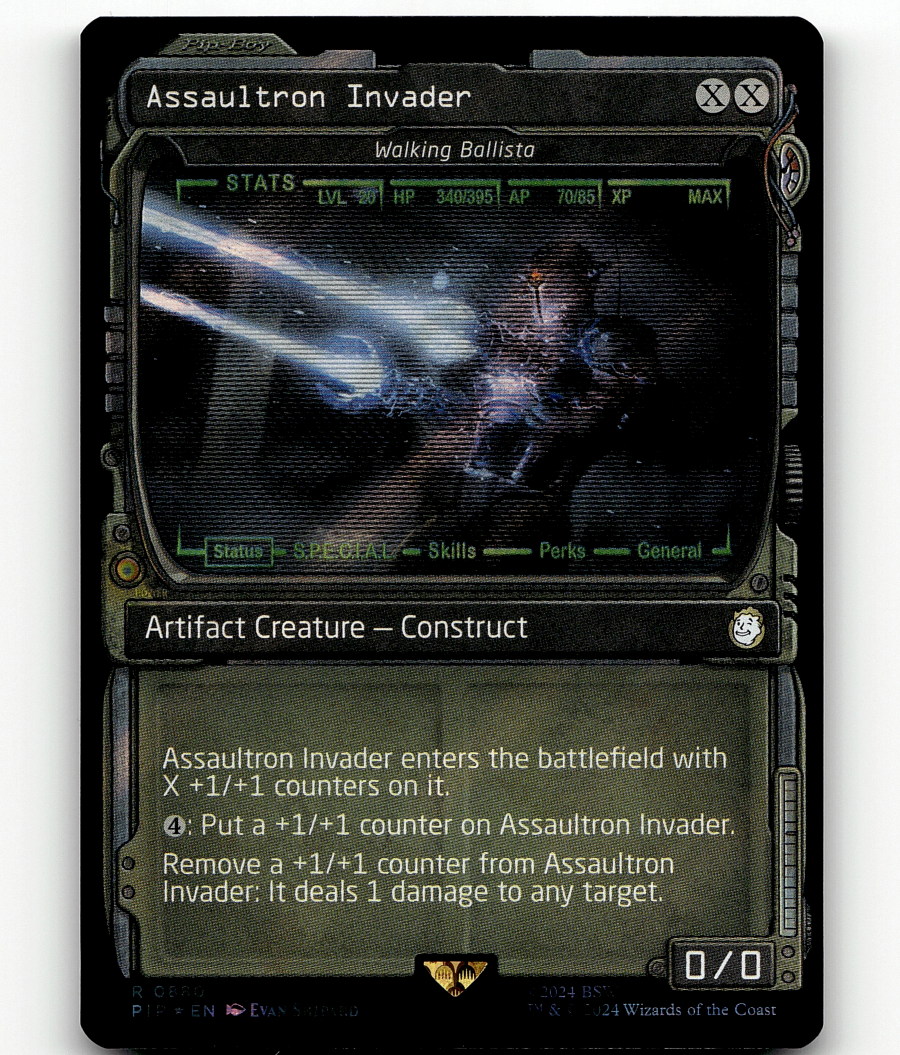 MTG Assaultron Invader - Walking Ballista (Showcase) (Surge Foil) - UB:  Fallout