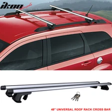 48" Universal Car Pick Up Roof Rack Top Aluminum Cargo Carrier Cross Bars Clamps