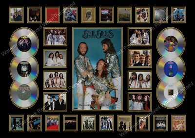 BEE GEES A4 FOTOABZÜGE SIGNIERT STAYIN' ALIVE NIGHT FEVER MUSIK ERINNERUNGSSTÜCKE