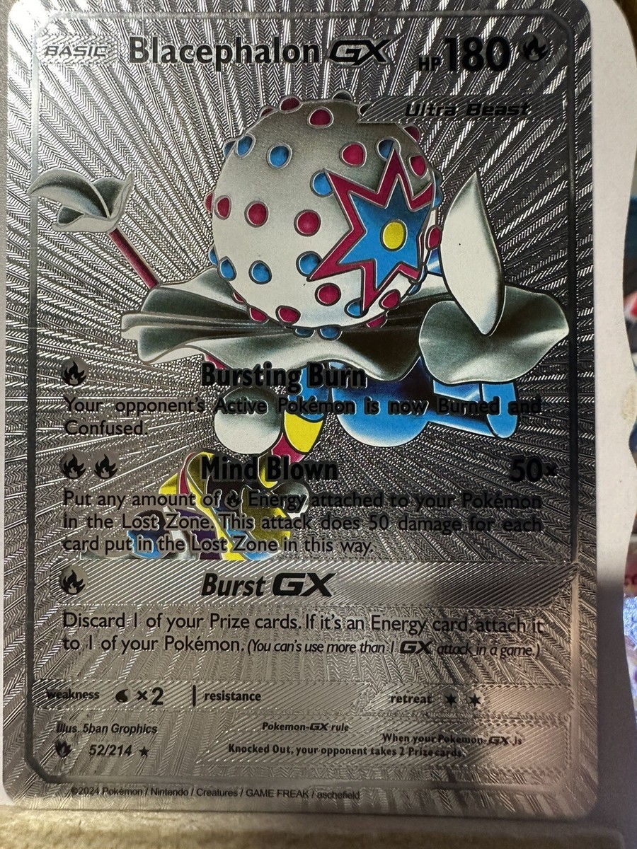 Blacephalon GX Mind Blown Sliver Fan Art NM Hp180 | eBay