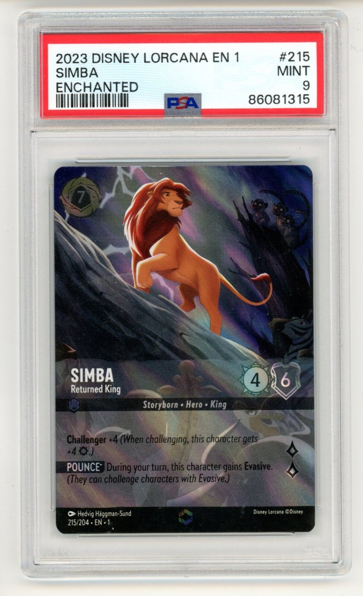 PSA10 DISNEY LORCANA シンバ #215 PSA 9 2023 Disney Lorcana TCG EN 1 #215 Enchanted Simba | eBay