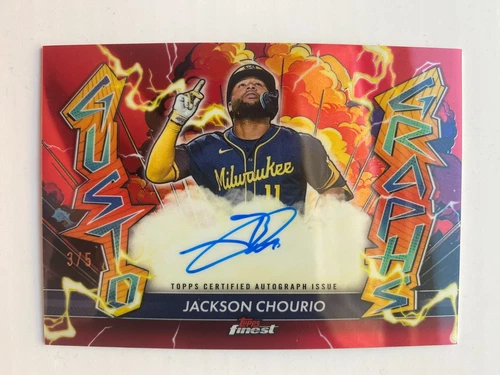 2026 Topps Finest Jackson Chourio Red (RAW)