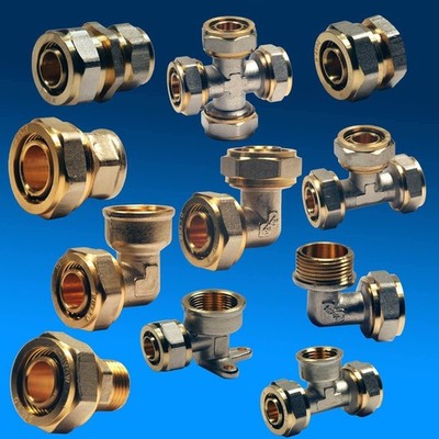 EasyFIX Schraubfitting Klemmringverschraubung DVGW Klemmring für Verbundrohr