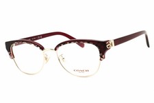 NEW Coach HC6195 5709 Shiny Light Gold Red Signature C 53mm Eyeglasses