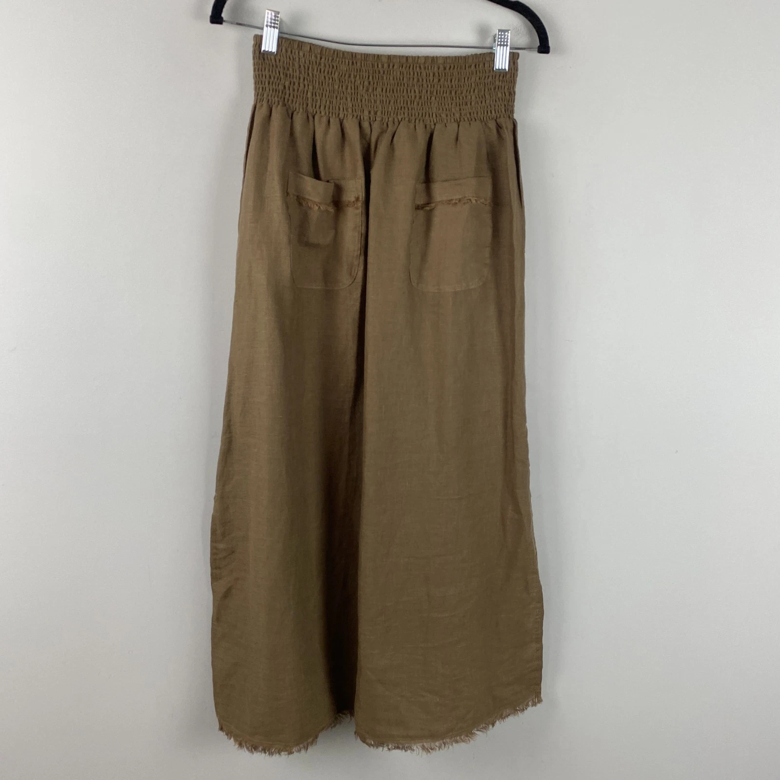 Nomad The Label Linen Aurora Skirt Womens 12 Maxi Brown Elastic Waist Boho
Opens in a new window or