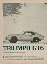 1967 Triumph GT6 2-liter 6 Engine Hardtop on Spitfire Sports Car 4 Pg Road Test