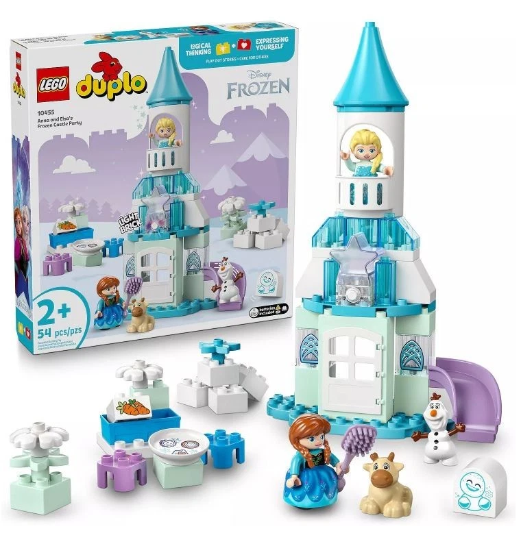 [VENTA CALIENTE] LEGO DUPLO Frozen Anna & Elsa Castle Party 10455 Kit de construcción 54 un. Foto 2 de 4