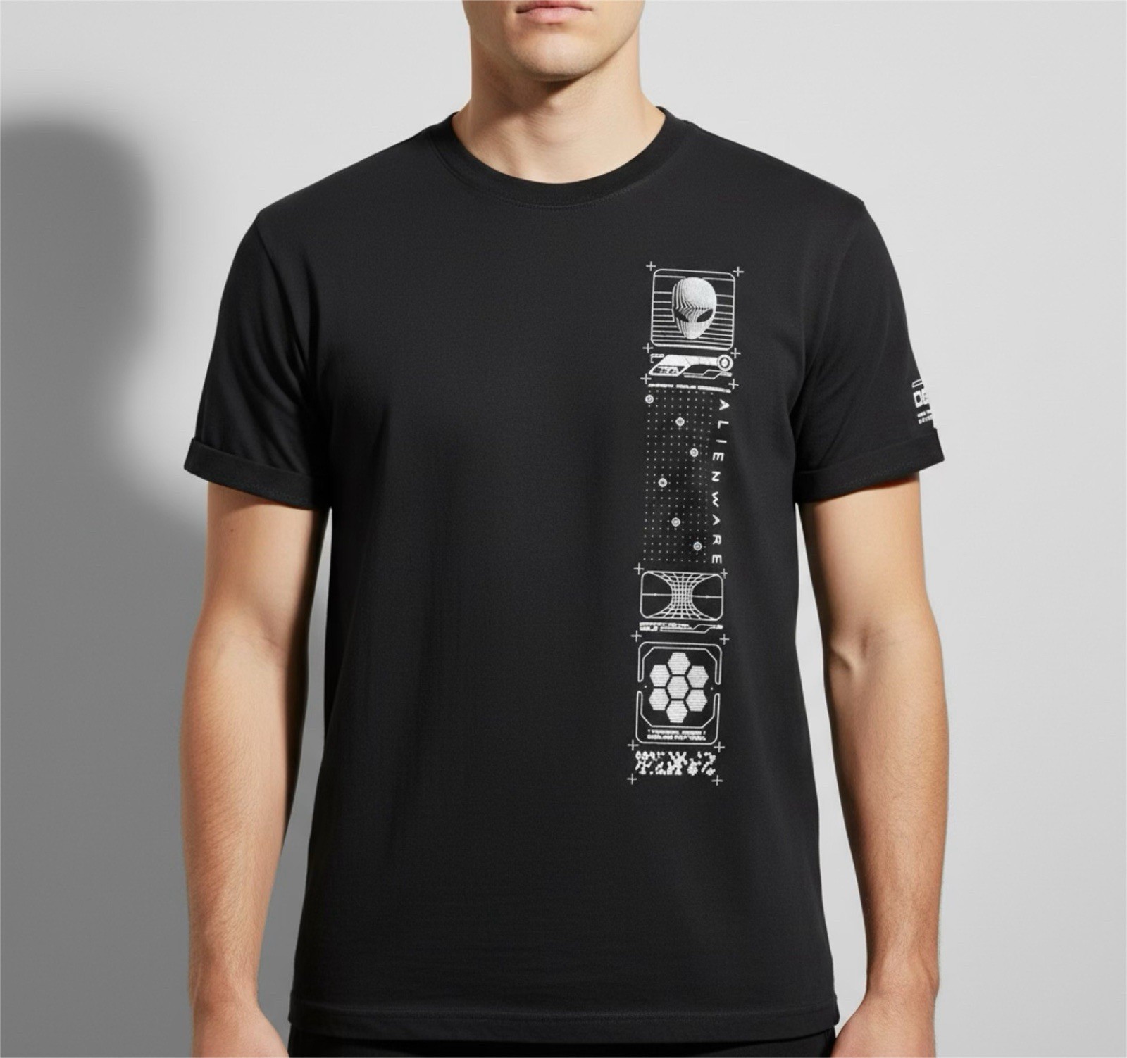 2 Alien Alienware Gaming Systems Short Sleeve Bla… - image 5