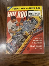 VINTAGE September 1961 Hot Rod Magazine Pikes Peak 257HP Tempest Bag/Boarded!!