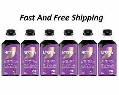 NESCAFÉ Sweet Mocha Espresso Concentrate, 6 Pack 10.1 fl oz, Exp Jul 30 2026