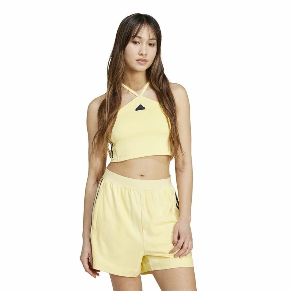 Camiseta de Tirantes Mujer Adidas Tiro Cut Amarillo - Imagen 2 de 4