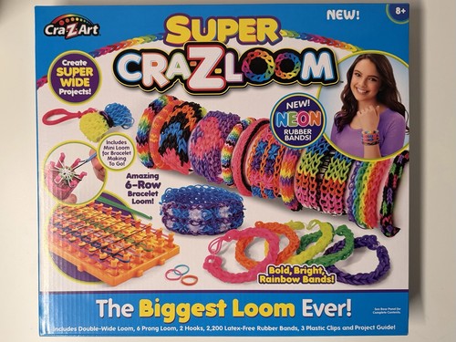 CraZart Super Crazloom CRA•Z•LOOM Rainbow Bracelet Loom Maker NEW