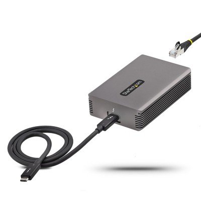 StarTech.com Thunderbolt 3 to Ethernet Adapter, 10GbE, Multi-Gigabit, Thunderbol