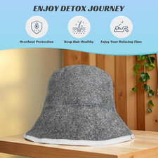 Natural Wool Sauna Hat Traditional Russian Banya  Spa Cap Soft Breathable Wool