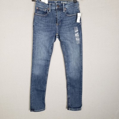GAP Kids Skinny Jeans Medium Wash Denim Max Stretch Kids Size 8 NWT