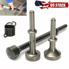 4pc Pneumatic Air Hammer Chisel Bits - Smoothing Set With Retaining Spring