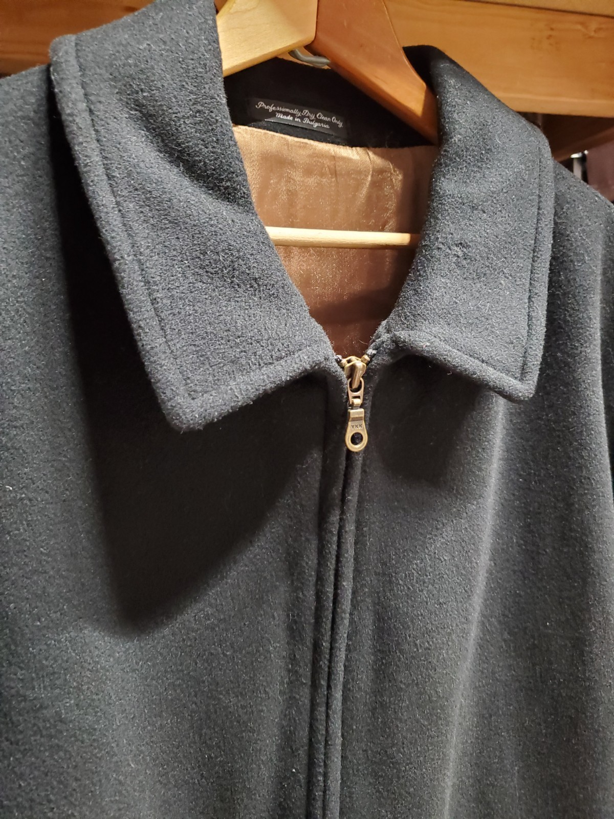 MILLENIUM COLLECTION Cashmere Wool Bomber Black I… - image 3