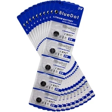 BlueDot Trading CR927 Lithium Manganese Dioxide (Li-MnO2) Button Coin Cell Ba...