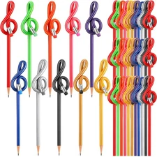 100 Pack Treble Clef Pencils Bulk with Eraser Music Note Pencils Music Themed...