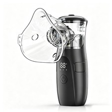Black Portable Quiet Moisturizing Mist Atomizer Humidifier for Home Outdoor Use
