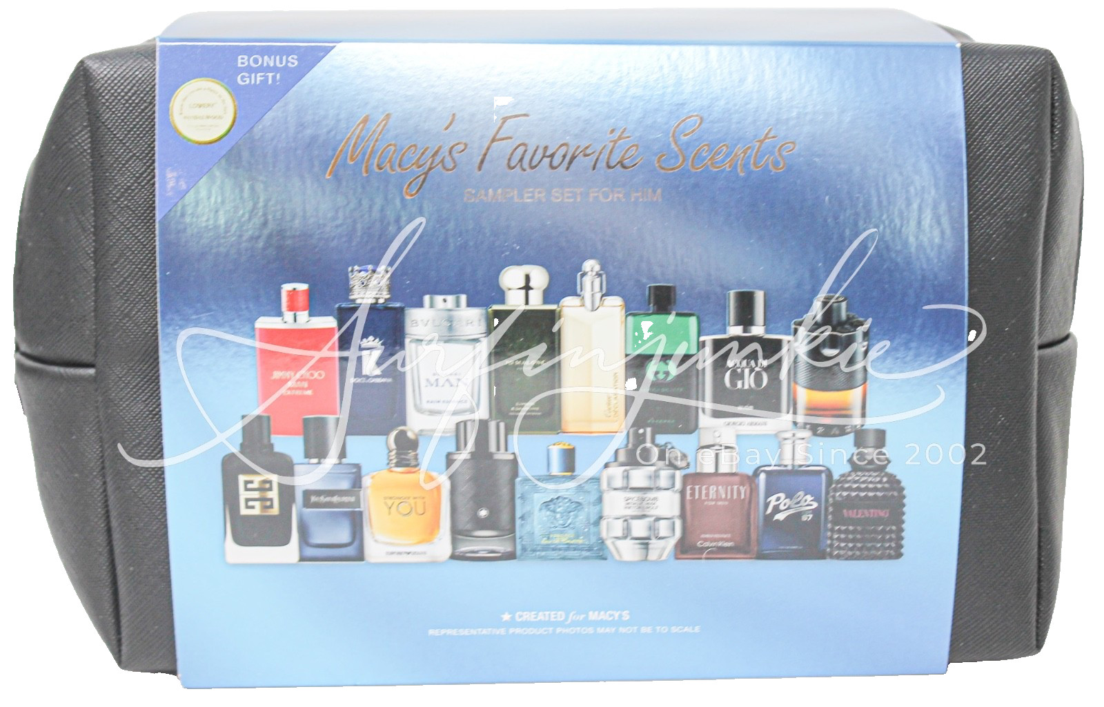 Fragrance Sampler For Him Vial Gift Set 18pc Travel Bag New