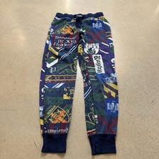 Polo Ralph Lauren Multi Collegiate Print Waffle Thermal Sleep Jogger Pants Sz S