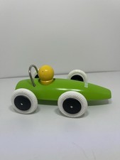BRIO Wooden Push Along Green  Racing Car Toy (length 13cm)