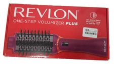 Revlon One-Step Volumizer Plus Hair Dryer 2.4in Purple/Black Charcoal Pins